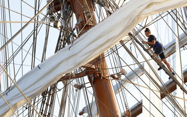Sea Cloud Spirit masts and sails 