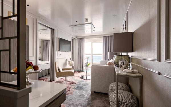 Seabreeze penthouse suite onboard Crystal's Crystal Symphony ship