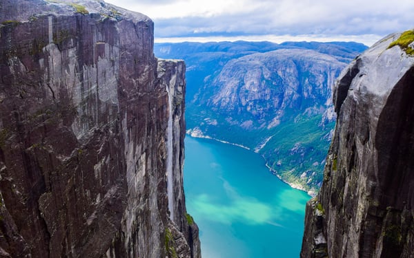Lysefjorden is a key stop on a small ship cruise to the Norwegian Fjords 