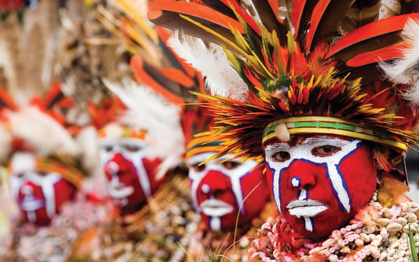 Native tribe in Papua New Guinea