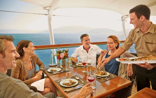 Seabourn, one of the best cruise lines for groups of friends and family