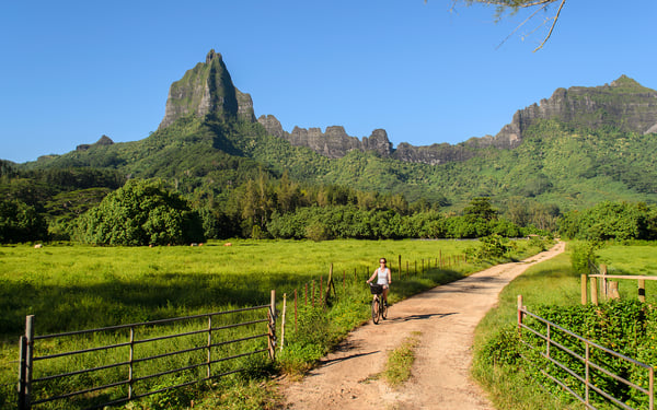 Rotui Mountain on Mo'orea, French Polynesia