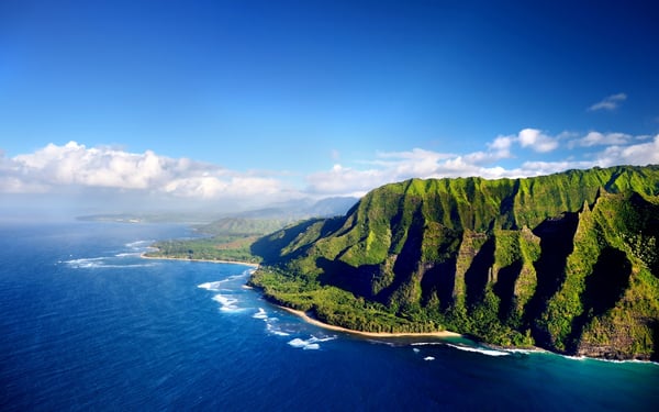 Nāpali Coast on Kauai Island, Hawaii
