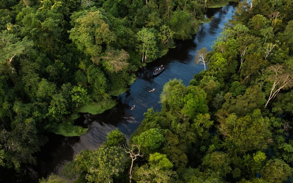 Skiff tour on Aqua Expeditions' Amazon River cruise