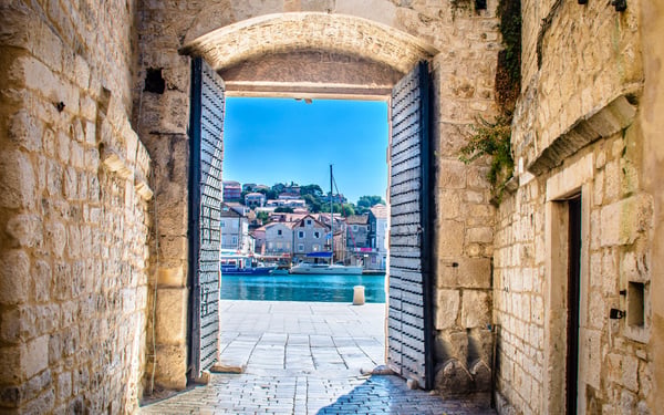 City gate in Trogir, Croatia