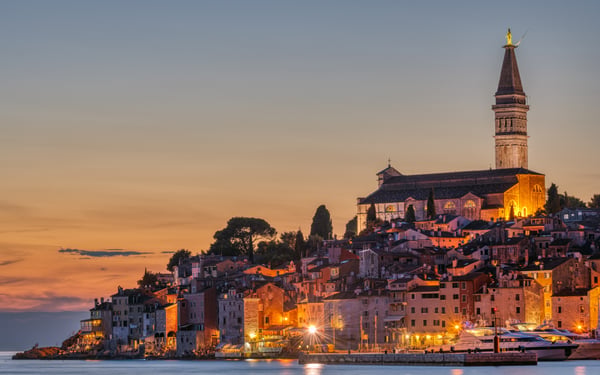 Old town in Rovinj, Croatia