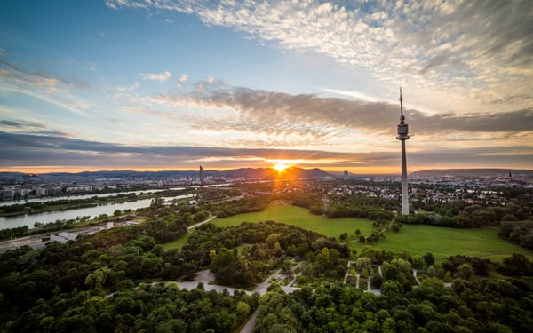Sunset in Vienna