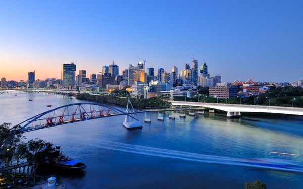 Sunset over Brisbane, Australia