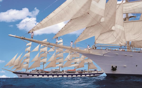 Star Clippers - Royal Clipper and Star Clipper at sea