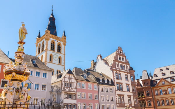 Market square in Trier, Germany