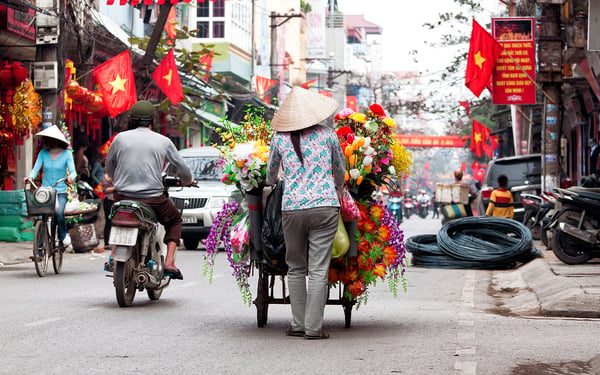 Hanoi street scene, Vietnam