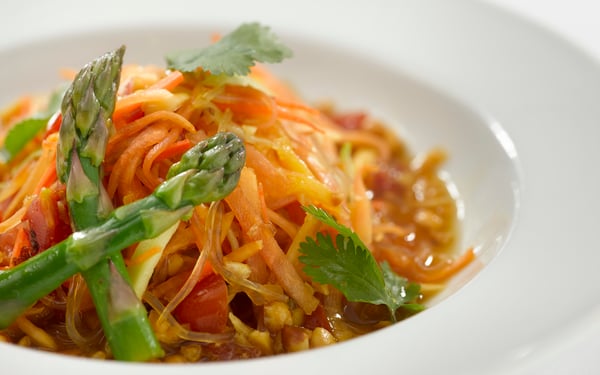 Green papaya kelp noodle salad, part of Oceania Cruises' new vegan-friendly plant-based menu
