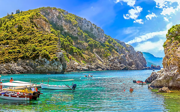 Coast of Corfu, Greece