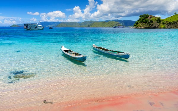 Boats in Komodo National Park, Indonesia