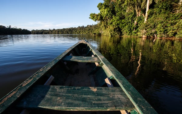 Boat on the Amazon near Manaus