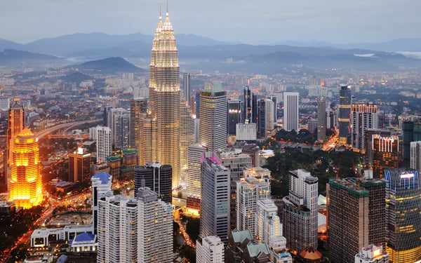 Kuala Lumpur by night, Malaysia
