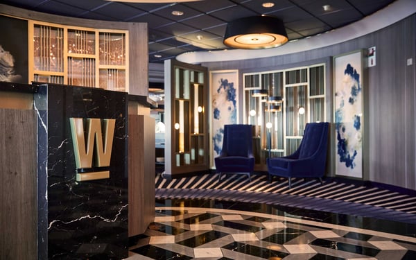 Waterside Restaurant on board Crystal Symphony