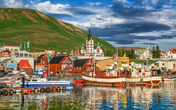 Husavik harbour, Iceland