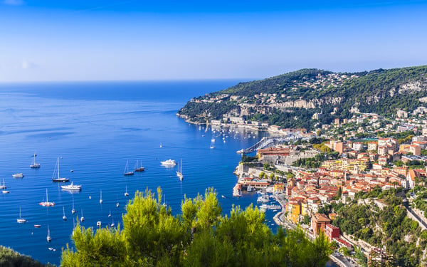 Aerial view of Nice, France