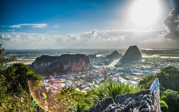 View from Marble Mountains near Da Nang, Vietnam