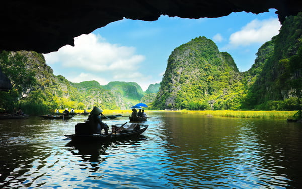 Cave in Ha Long Bay, Vietnam