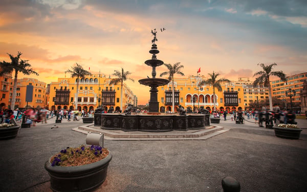Main square in Lima, Peru