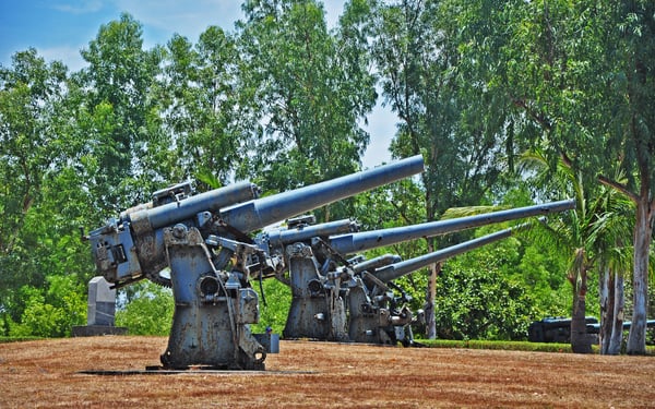 Artillery emplacement in Corregidor, Philippines