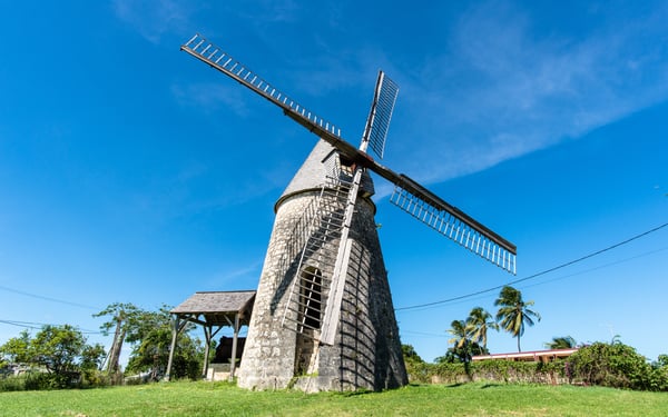 Windmill in Marie-Galante, Guadeloupe