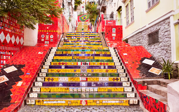 Escadaria Selarón in Rio de Janeiro, Brazil
