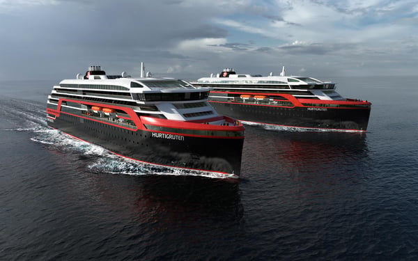 Hurtigruten's hybrid cruise ships, designed to be kinder to the environment