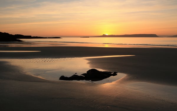 Sunset over the Isle of Eigg, Scotland