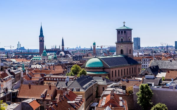 Skyline of Copenhagen, Denmark