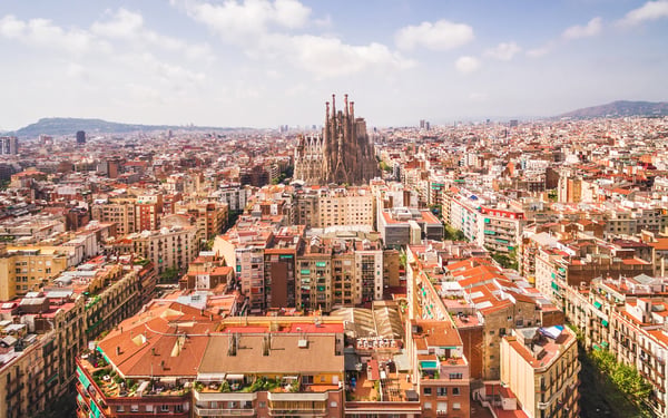 Sagrada Familia cathedral in Barcelona, Spain