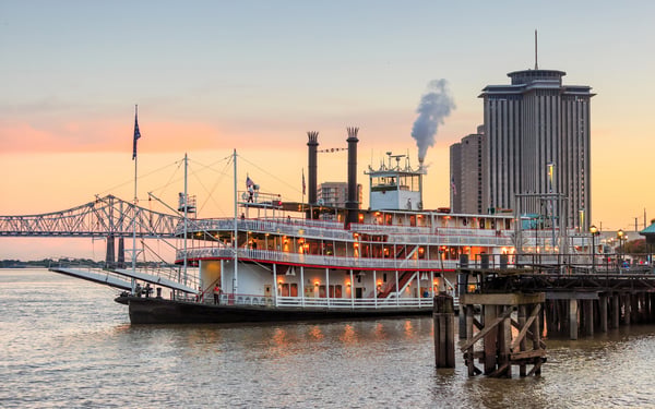 Paddle steamer in New Orleans