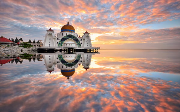 Malacca Straits Mosque, Malaysia