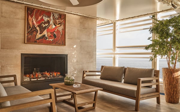 Lounge area on Silversea's Silver Moon ship