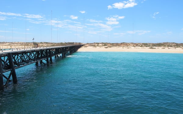 Navy pier in Exmouth, Australia