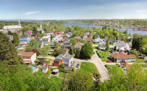 Saguenay city and river, Canada