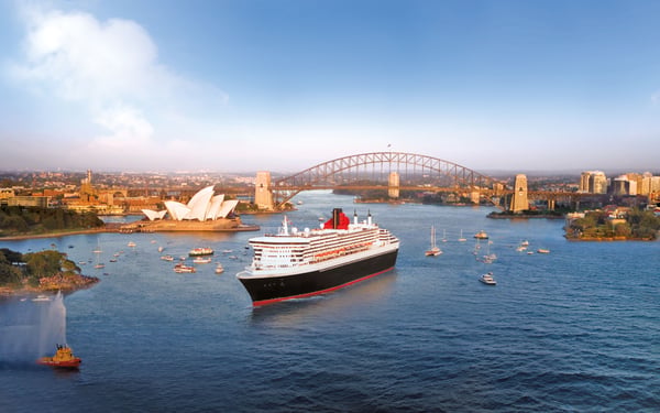 Cunard's Queen Mary 2 in Sydney, Australia