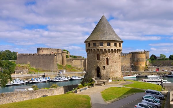 Brest castle and Tanguy tower, France