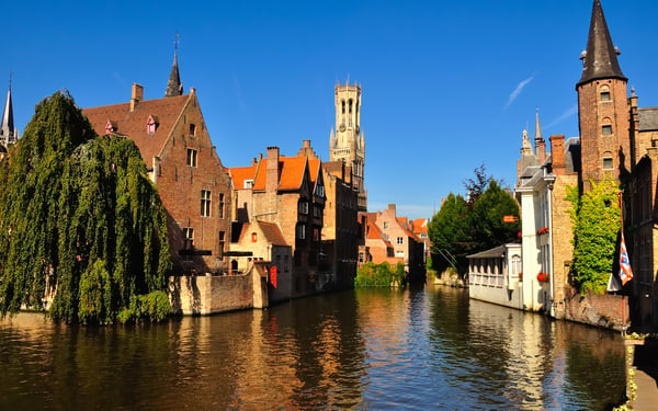 Canal in Bruges, Belgium