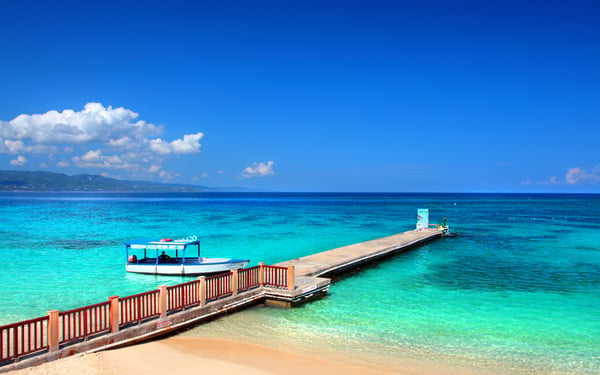 Doctor's Cave Beach Club in Montego Bay, Jamaica