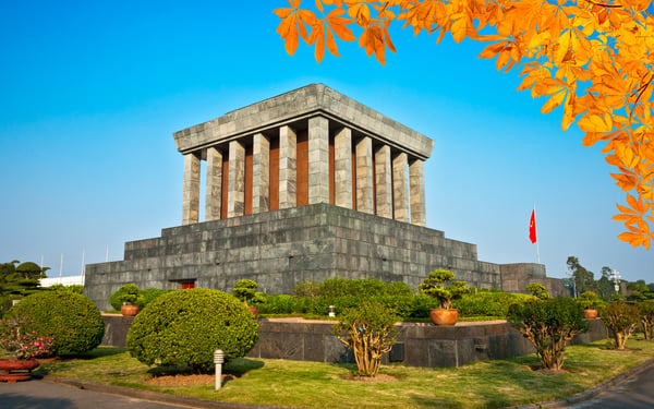 Ho Chi Minh's Mausoleum in Hanoi, Vietnam