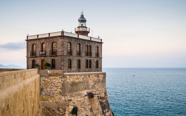 Lighthouse in Melilla, Spain