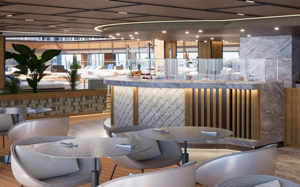 Rendering of the new Shore Club restaurant on Explora III
