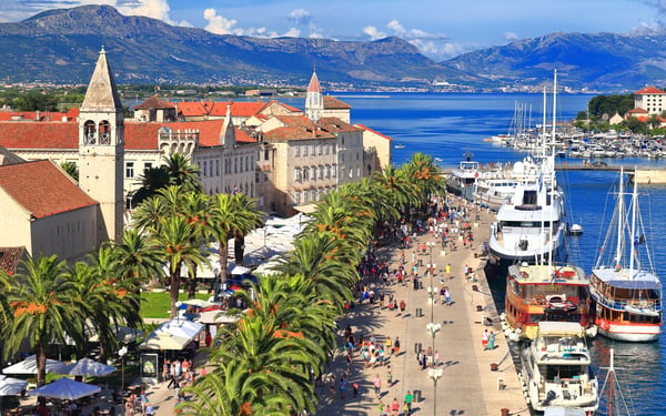 Promenade in Trogir, Croatia