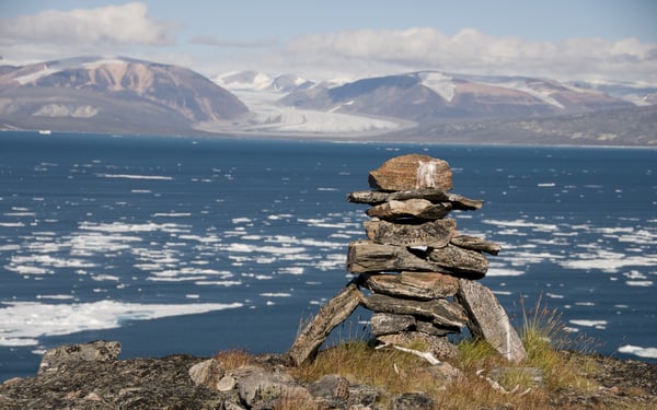 Inukshuk on Baffin Island, Canada