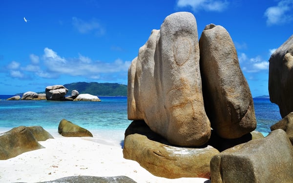 Rocks on Cousin Island, Seychelles