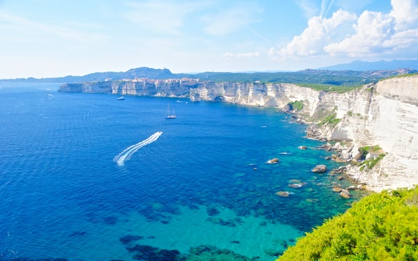 White cliffs at Bonifacio, Corsica