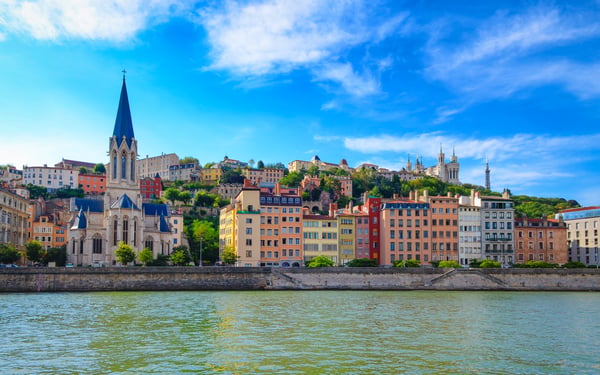 Saone riverfront, Lyon